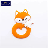 10pc Baby Silicone Teether Rodent Silicone Animal Fox