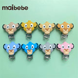 10pcs BPA Cute Lion shape Pacifier Clip Baby