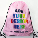 10pcs/Lot Custom Drawstring Backpack Sports Gym Shoe Bag with Personalized Logo