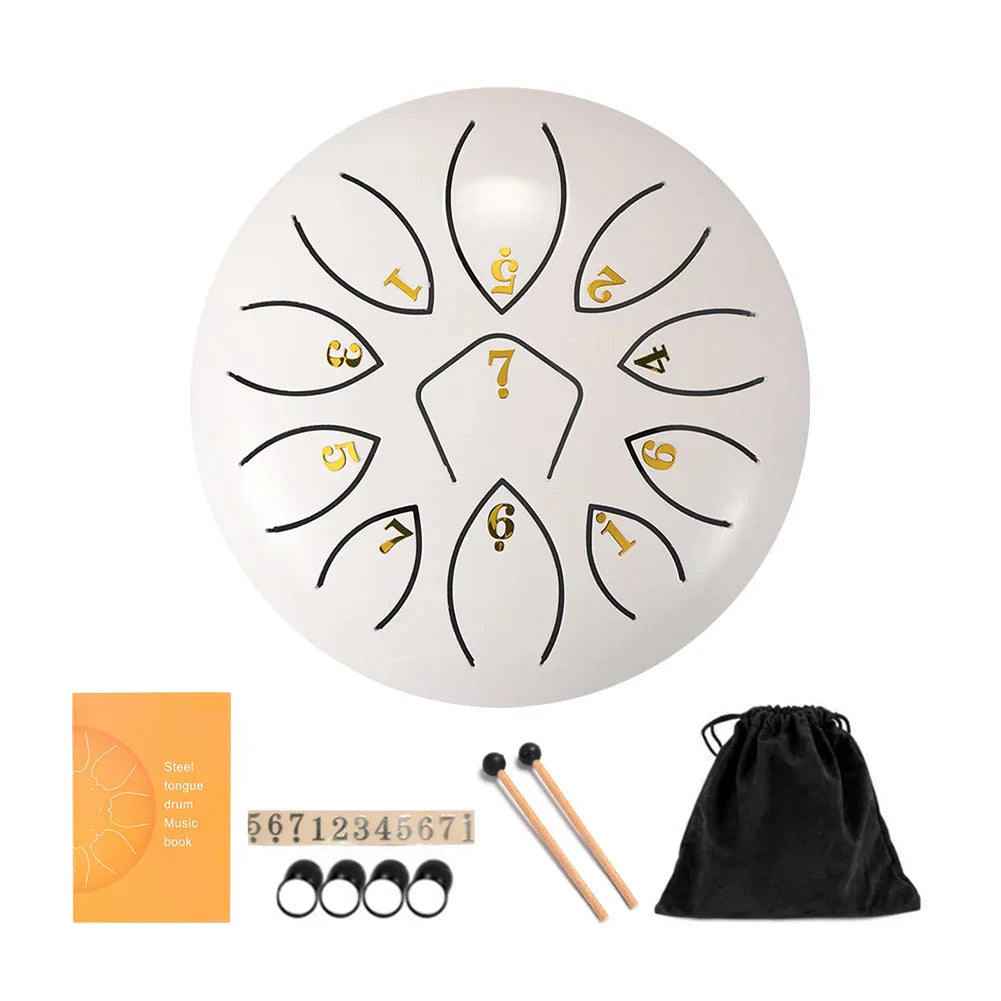 11 Tune Tongue Drum Hand Pan Glucopon Drum