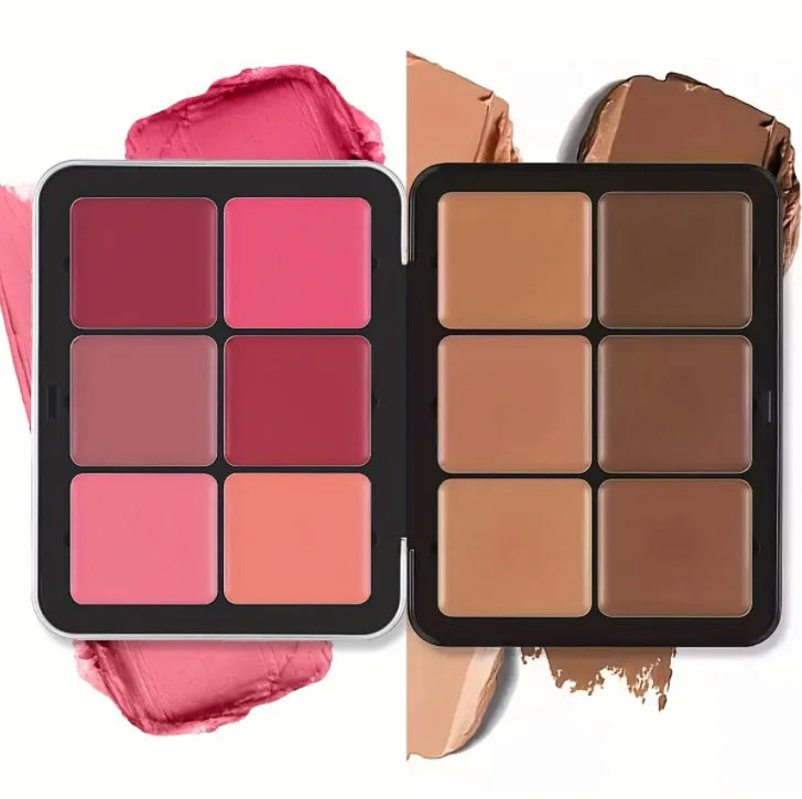 12 Color Blush Concealer Set Natural Blemish Brightening