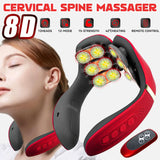 12 Heads Neck Massager Electric Cervical Massage Pulse