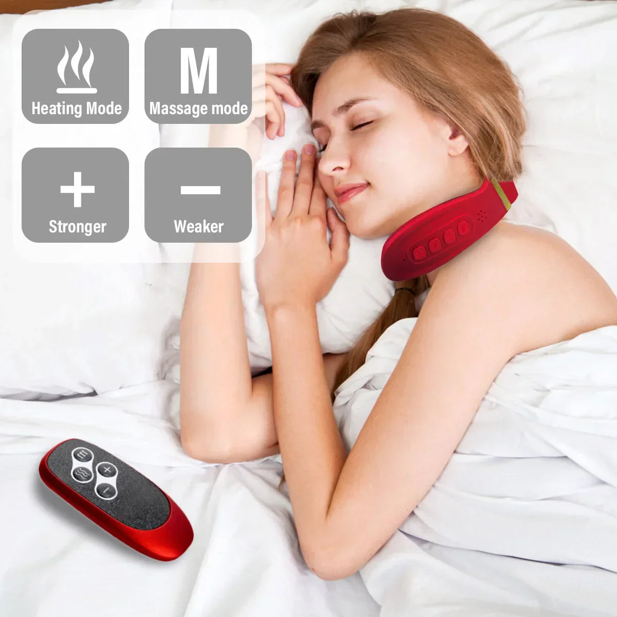 12 Heads Neck Massager Electric Cervical Massage Pulse