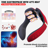 12 Heads Neck Massager Electric Cervical Massage Pulse