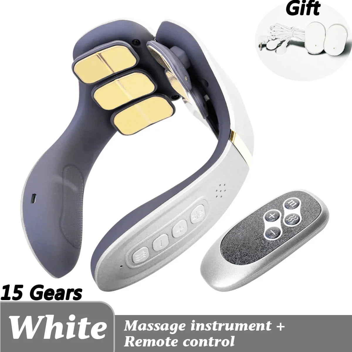 12 Heads Neck Massager Electric Cervical Massage Pulse