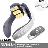 12 Heads Neck Massager Electric Cervical Massage Pulse