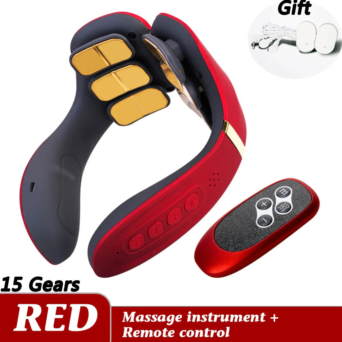 12 Heads Neck Massager Electric Cervical Massage Pulse