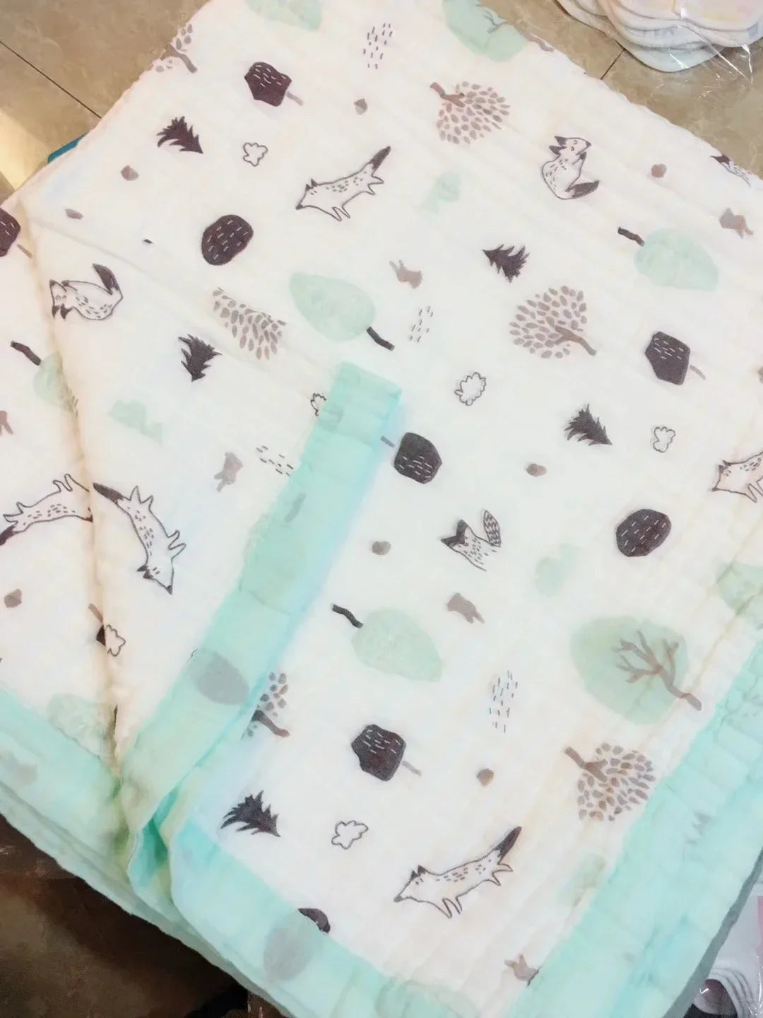 120*150cm Six Layers Muslin Cotton Baby Blankets Newborn