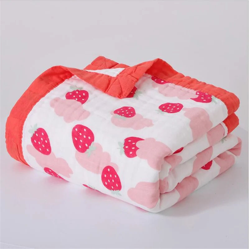 120*150cm Six Layers Muslin Cotton Baby Blankets Newborn