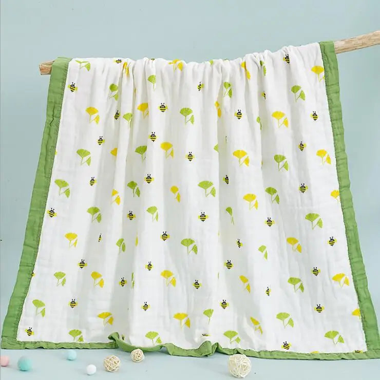 120*150cm Six Layers Muslin Cotton Baby Blankets Newborn