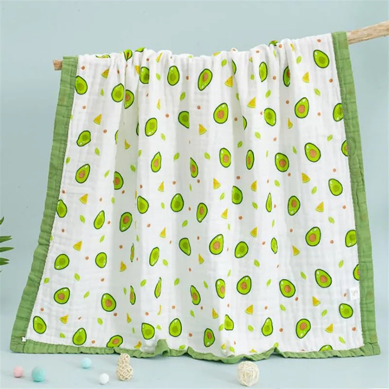 120*150cm Six Layers Muslin Cotton Baby Blankets Newborn