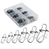 120pcs/box 6 Size Snap Stainless Steel Hook Lock