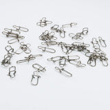 120pcs/box 6 Size Snap Stainless Steel Hook Lock