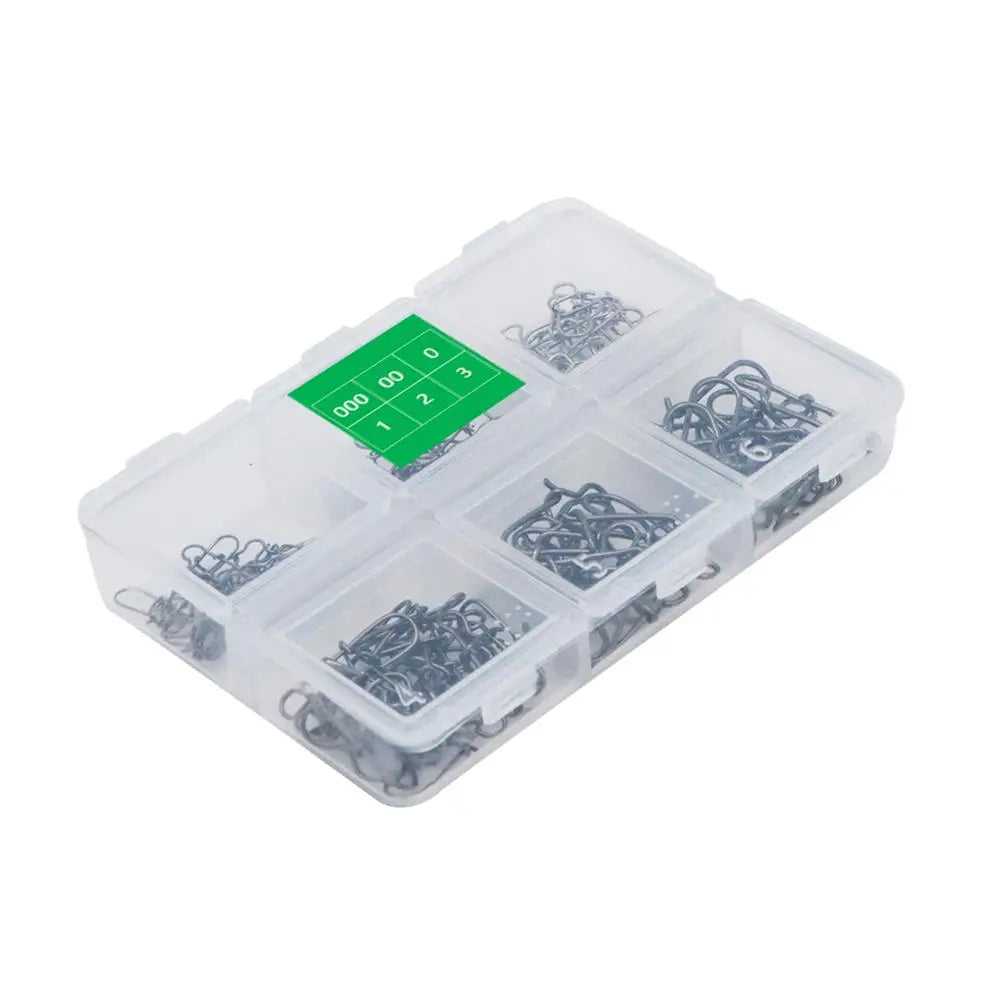 120pcs/box 6 Size Snap Stainless Steel Hook Lock