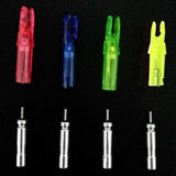 12Pcs Automatic LED Archery Arrows Lighted Nocks 6.2mm