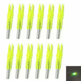 12Pcs Automatic LED Archery Arrows Lighted Nocks 6.2mm