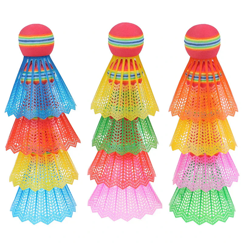 12pcs Colorful Badminton Shuttlecocks Flying Stability Badminton Balls