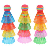 12pcs Colorful Badminton Shuttlecocks Flying Stability Badminton Balls