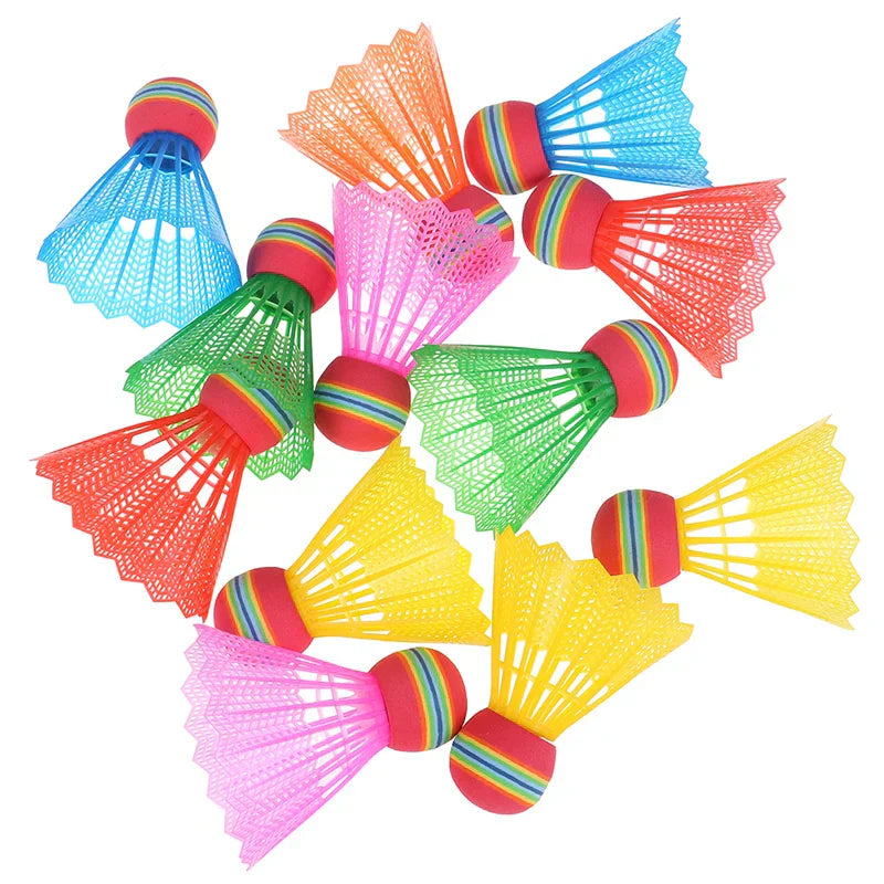 12pcs Colorful Badminton Shuttlecocks Flying Stability Badminton Balls