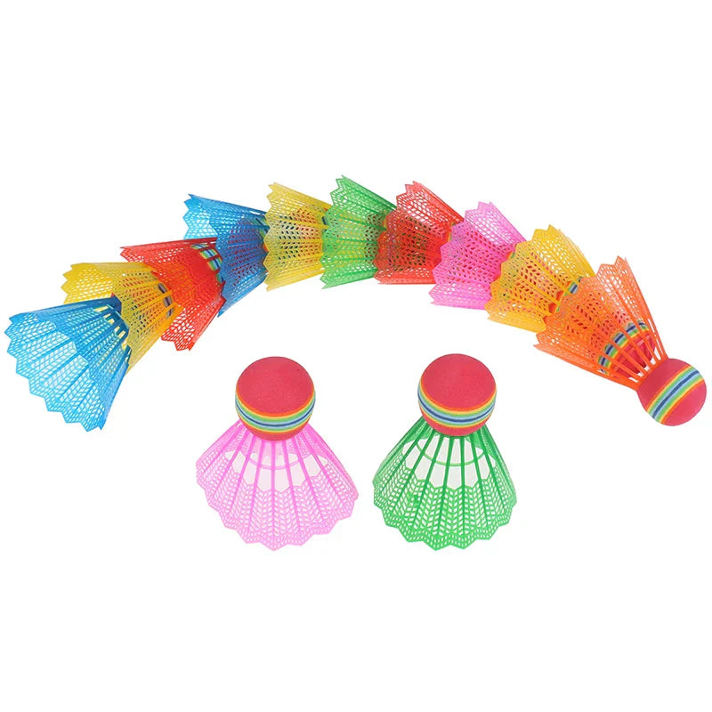12pcs Colorful Badminton Shuttlecocks Flying Stability Badminton Balls