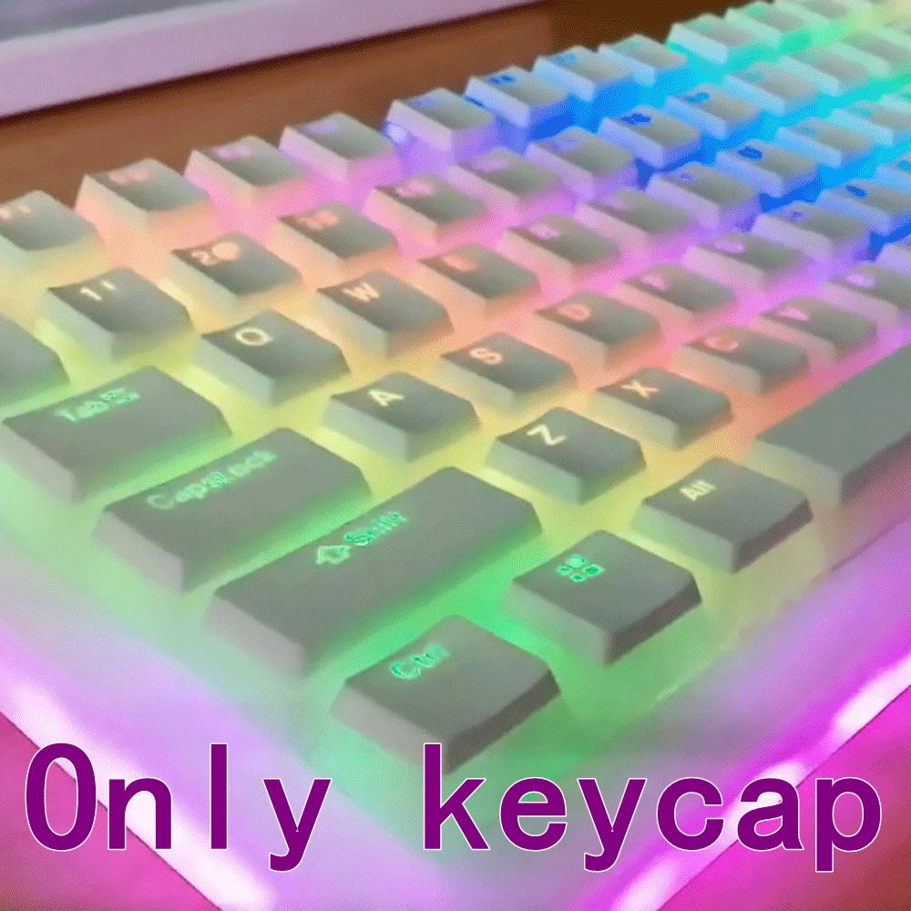 130 Keys Pudding Keycaps OEM Profile PBT Double