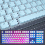 130 Keys Pudding Keycaps OEM Profile PBT Double