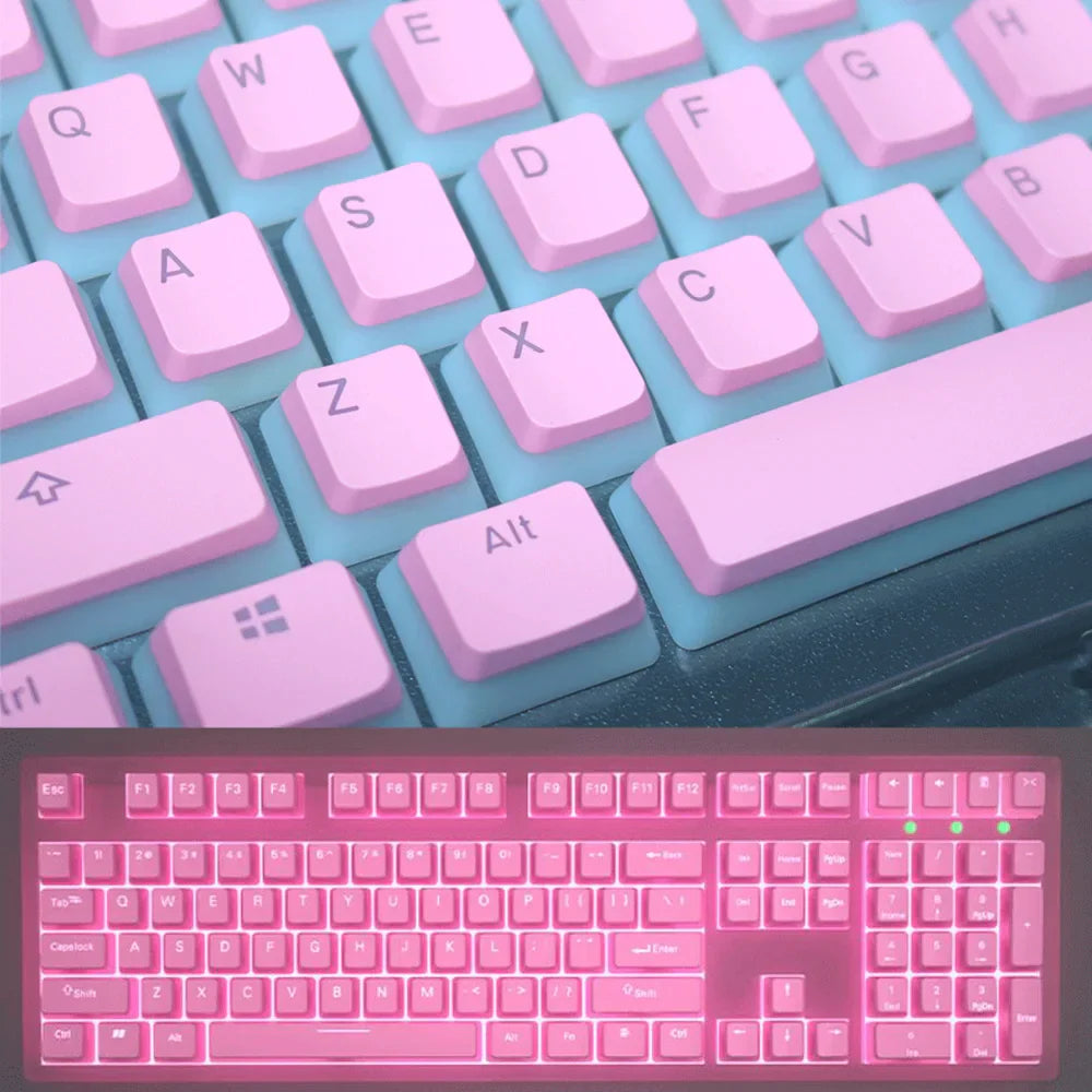 130 Keys Pudding Keycaps OEM Profile PBT Double