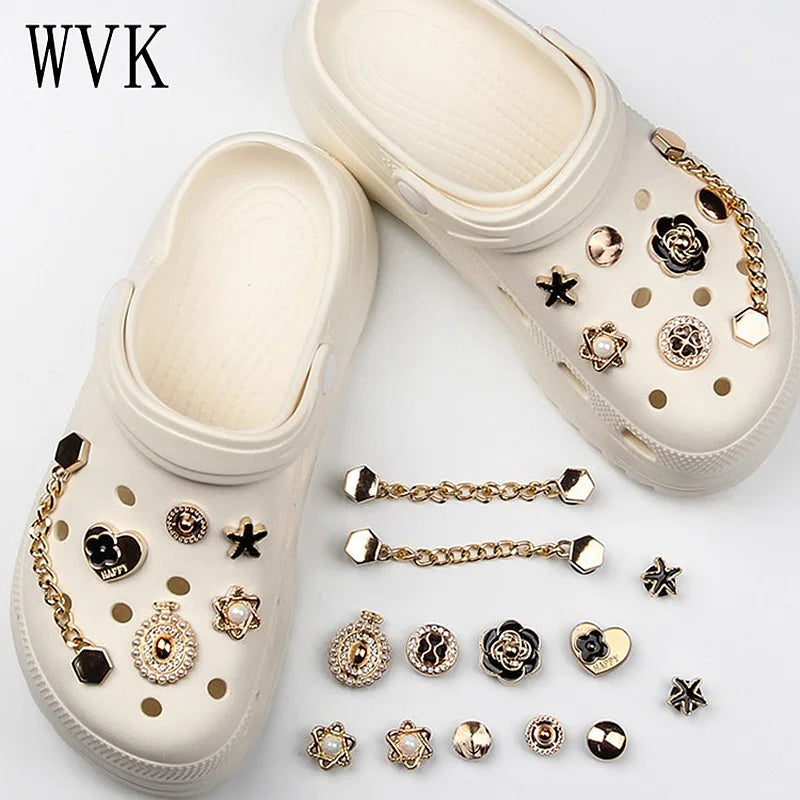 13Pcs1Set Luxurious Charms DIY Shoe Decoration&Chain Sets Adult