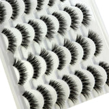 14 pair handmade Transparent Stem False Eyelashes Soft