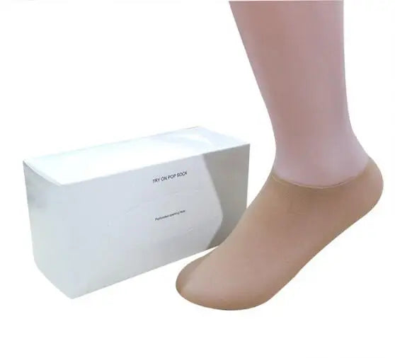 144pcs socks disposable socks Good elasticity try on