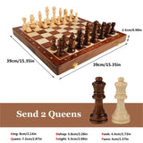 15" x 15" Highend Folding Chess Set Top