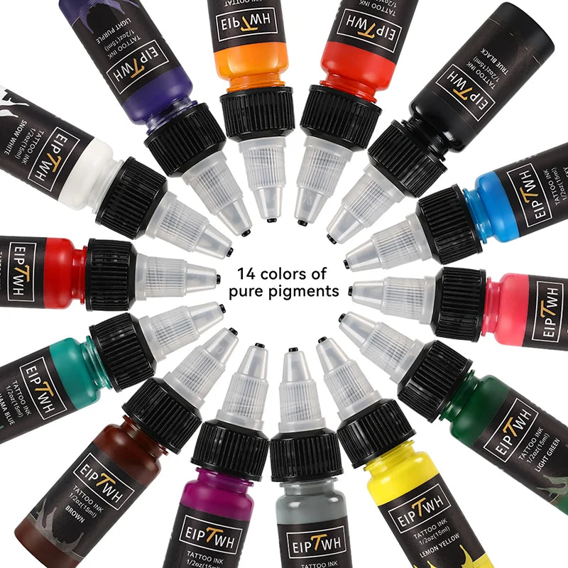 15ml 14colors Tattoo Ink Pigment with box Body