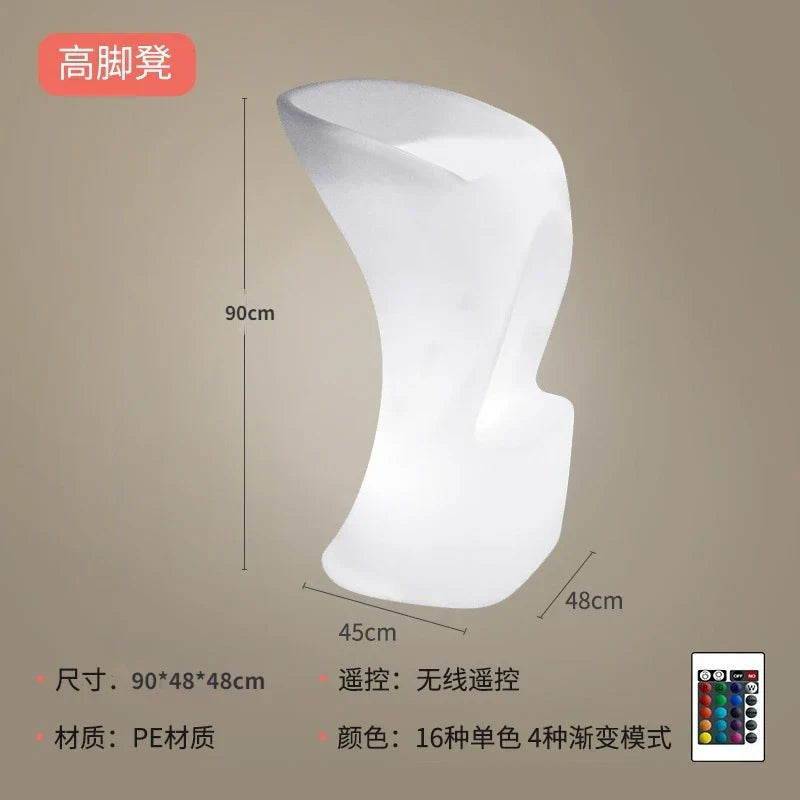 16-color LED Light-emitting Bar Table and Chairs Combination