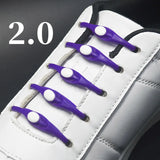 16pcs Silicone Shoelaces Round Elastic Shoe Laces Special