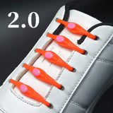 16pcs Silicone Shoelaces Round Elastic Shoe Laces Special