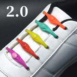 16pcs Silicone Shoelaces Round Elastic Shoe Laces Special