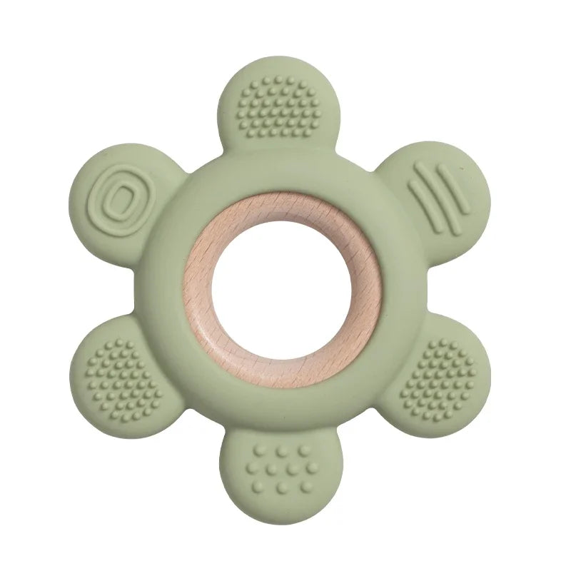 1PC Baby Silicone Teether Toy BPA Free Infant
