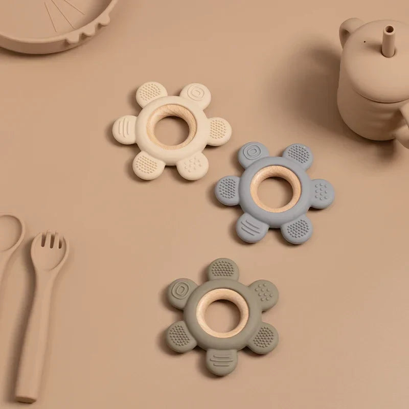 1PC Baby Silicone Teether Toy BPA Free Infant
