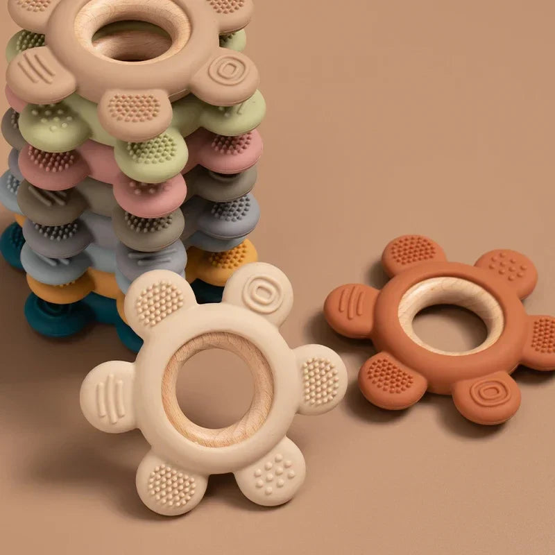 1PC Baby Silicone Teether Toy BPA Free Infant