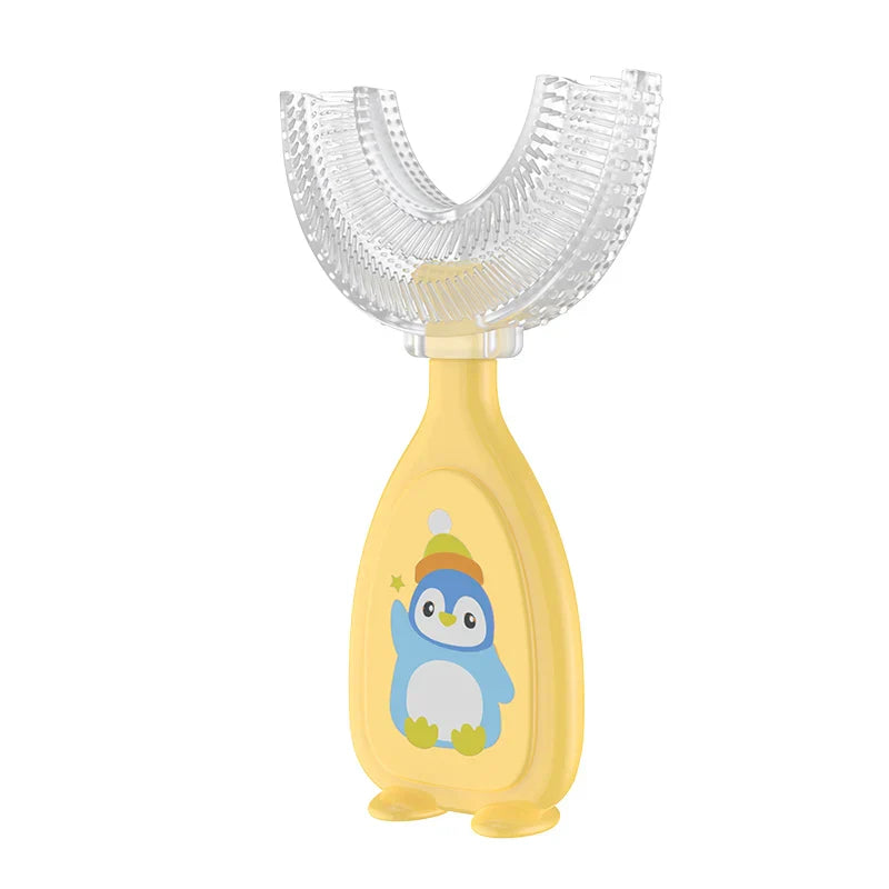 1PC Baby Toothbrush Children 360 Degree U-shaped Child