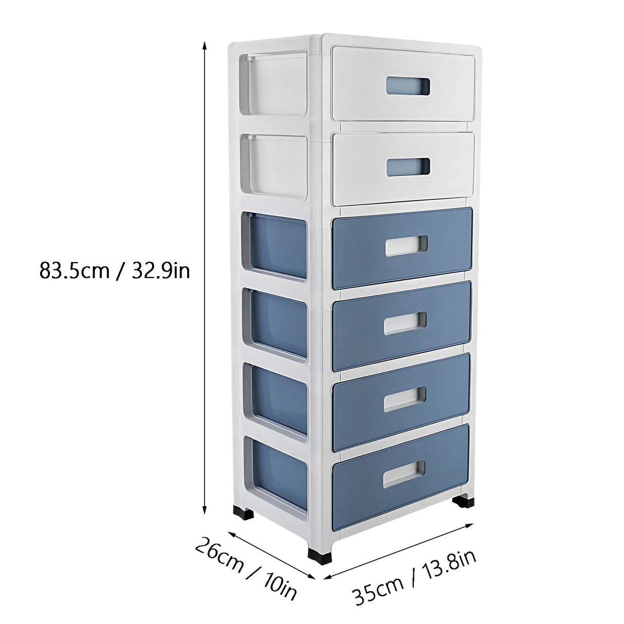 1PC Floor Standing Storage Cabinet with 6 Drawers