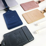 1PC Portable PU Leather Luggage Tag Suitcase Identifier