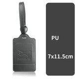 1PC Portable PU Leather Luggage Tag Suitcase Identifier