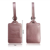 1PC Portable PU Leather Luggage Tag Suitcase Identifier