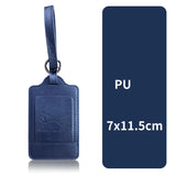 1PC Portable PU Leather Luggage Tag Suitcase Identifier