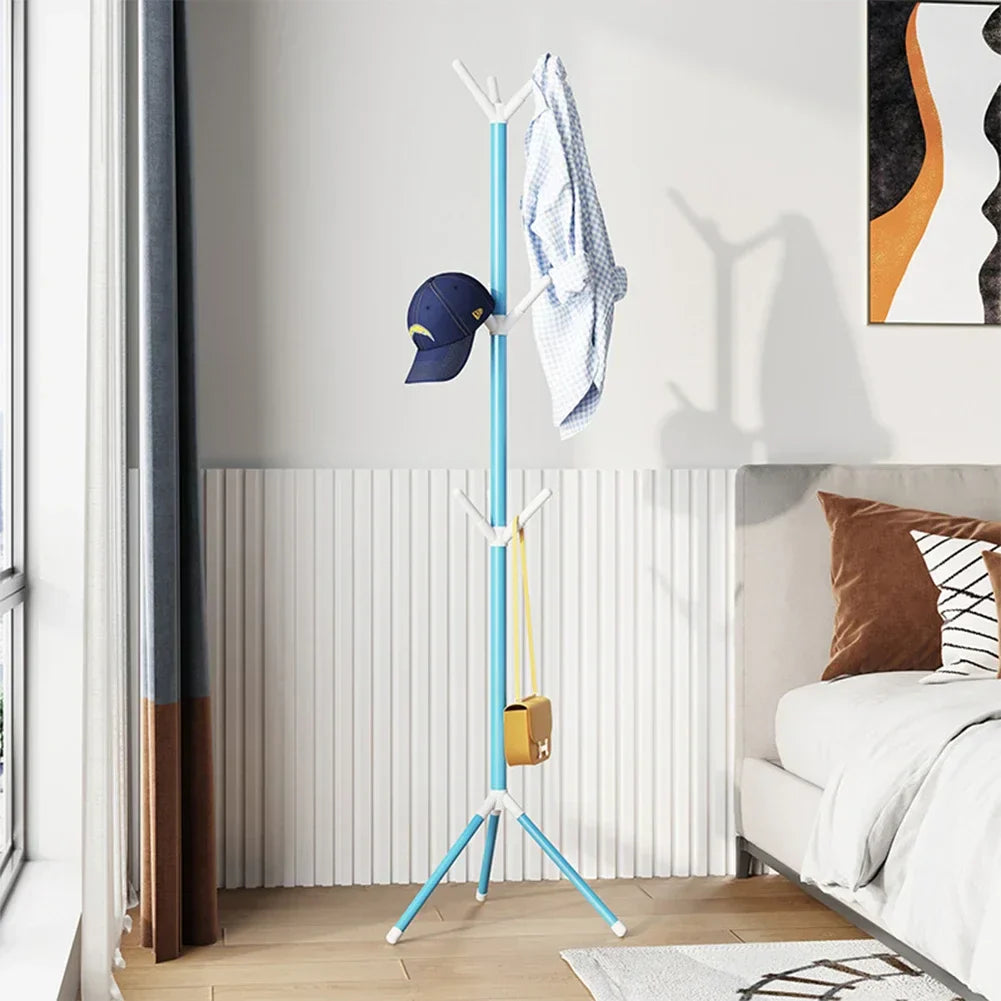 1PCS Iron Floor Standing Clothes Rack Metal Tree