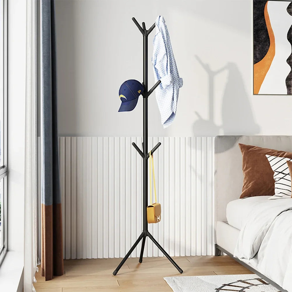1PCS Iron Floor Standing Clothes Rack Metal Tree