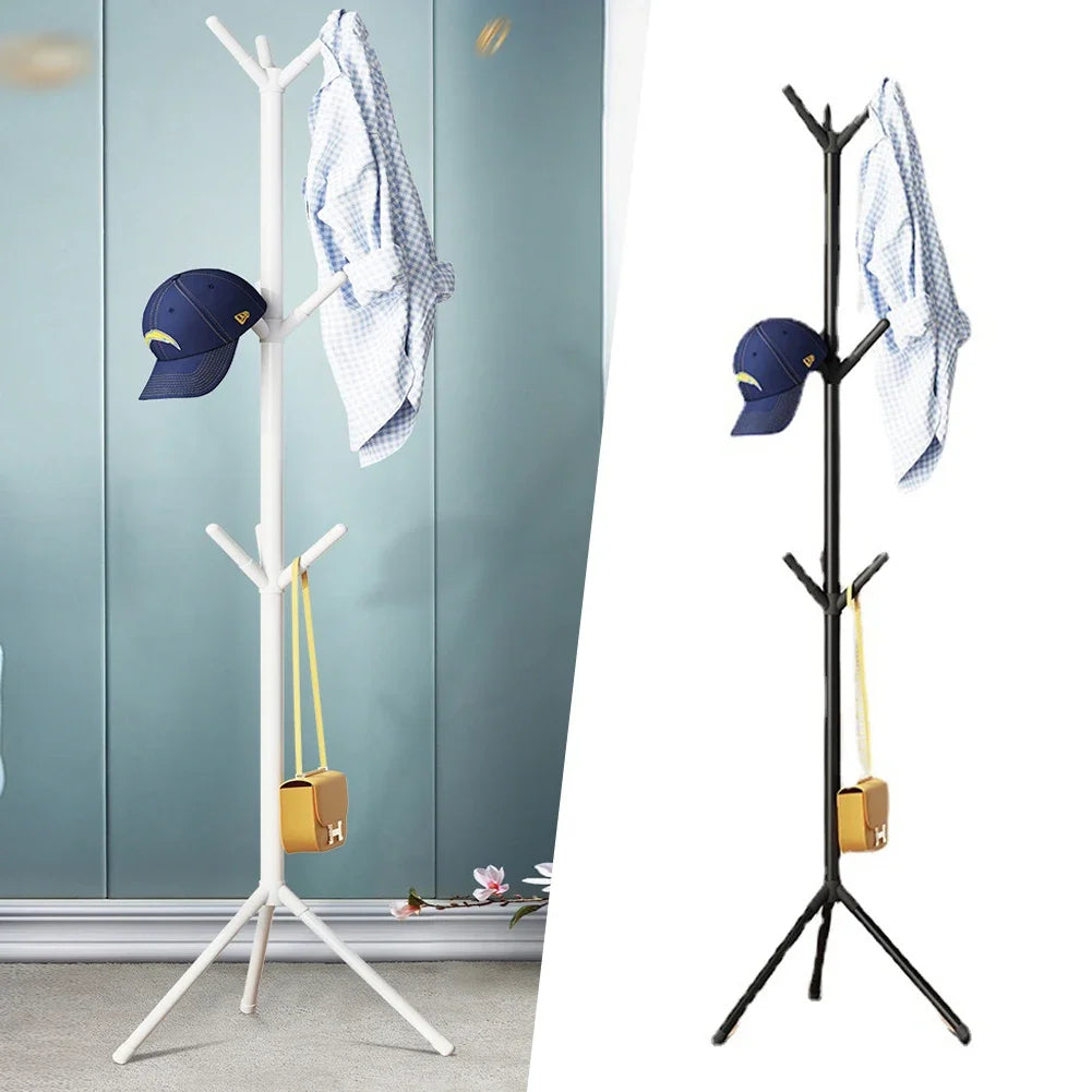 1PCS Iron Floor Standing Clothes Rack Metal Tree