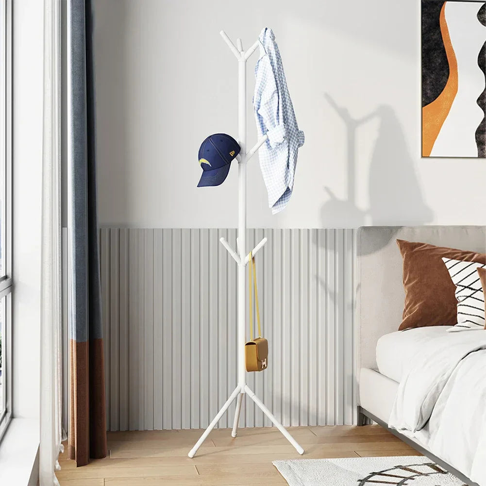 1PCS Iron Floor Standing Clothes Rack Metal Tree