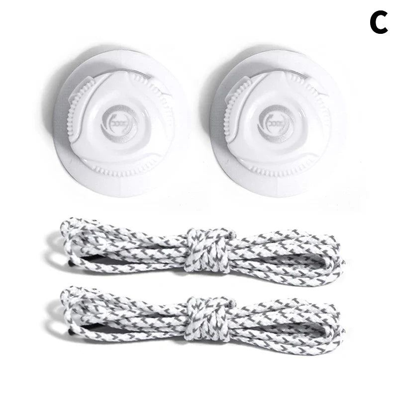 1Pair Sneaker ShoeLaces Elastic No Tie Shoe Laces